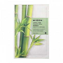 Тканевая маска для лица с экстрактом стебля бамбука Mizon Joyful Time Essence Mask - Bamboo 