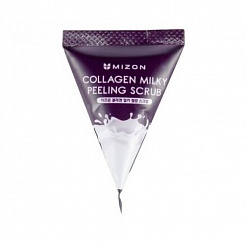 Скраб для лица с коллагеном и молочным белком Mizon Collagen Milky Peeling Scrub 7 гр