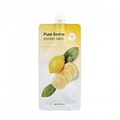 Ночная отбеливающая маска с лимоном MISSHA Pure Source Pocket Pack (Lemon) 10 мл