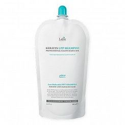 Бессульфатный протеиновый шампунь Lador Keratin LPP Shampoo 500 мл (мягкая упаковка)