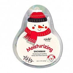 Маска для лица с медом и цветочными эссенциями с изображением снеговика Epielle Snowman Character Mask 23г