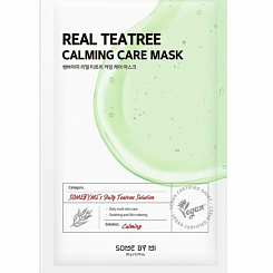 Успокаивающая тканевая  маска с чайным деревом Some by Mi Real teatree calming care mask, 20мл