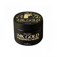 Маска для лица с 24 каратным золотом Esthetic House PIOLANG 24k GOLD WRAPPING MASK (80 мл)