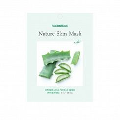 Тканевая маска для лица с экстрактом алое FoodaHolic Nature Skin Mask Aloe, 23 гр