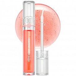 Жидкий прозрачный блеск для губ с сияющими частицами rom&nd Glasting Water Gloss 01 Sanho Crush