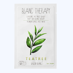 Маска с чайным деревом для жирной и проблемной кожи Blanc Therapy Premium Teatree Sheet Mask