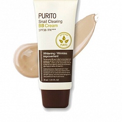 ББ крем c муцином улитки PURITO Snail Clearing BB cream(30 мл)27 Sand beige