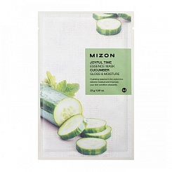  Тканевая маска для лица с экстрактом огурца MIZON  Joyful Time Essence Mask Cucumber 23 мл