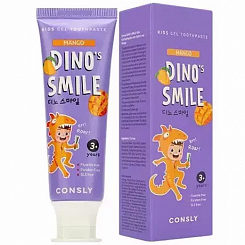 Детская зубная паста со вкусом манго 3+ CONSLY Dino\'s Smile Kids Gel Toothpaste Mango