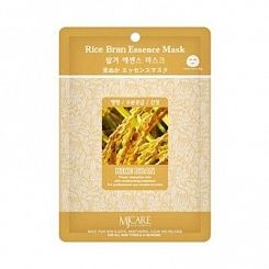 Маска тканевая с рисовыми отрубями Mijin Rice Bran Essence Mask 23г