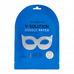Гидрогелевая лифтинг-маска для кожи вокруг глаз BeauuGreen V-Solution Goggle Patch 9г