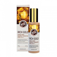 Омолаживающий тональный крем ENOUGH Rich Gold Double Wear Radiance Foundation SPF50+ PA+++ 21 тон