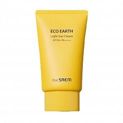 Легкий солнцезащитный крем для лица The Saem Eco Earth Power Light Sun Cream SPF50
