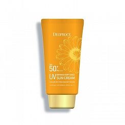 Солнцезащитный крем с экстрактом ромашки Deoproce UV Defence Soft Daily Sun Cream SPF50+ PA++++