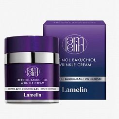 Антивозрастной крем с ретинолом и бакучиолом Lamelin Retinol Bakuchiol Wrinkle Cream 50 мл