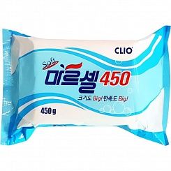 Мыло хозяйственное отбеливающее для стирки Clio Marcel Soft Big Laundry Soap 450 г