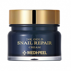 Антивозрастной крем с коллоидным золотом и муцином улитки Medi-Peel 24K Gold Snail Repair Cream 50мл