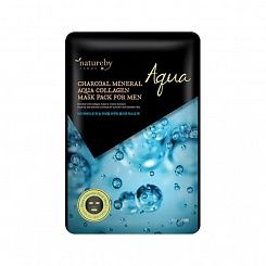 Тканевая маска для мужчин очищающая с коллагеном Natureby Homme Mask Pack For Men 25 г