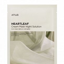 Барьерная тканевая крем-маска с хауттюйнией Anua Heartleaf Cream Mask Night Solution