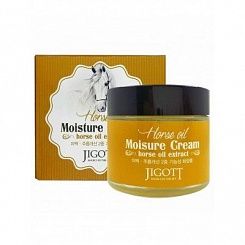 Питательный крем для лица с лошадиным жиром Jigott Horse Oil Extract Moisture Cream 70 мл