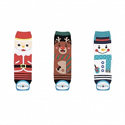 Хлопковые корейские носки Рождественские герои Vivid Color Socks Christmas Character