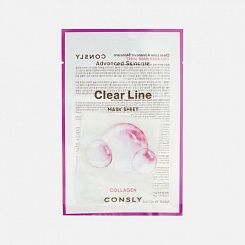 Тканевая маска с гидролизованным коллагеном Consly  Clear Line Advanced Skincare Collagen Mask Sheet