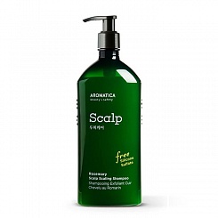 Интенсивно очищающий шампунь с розмарином AROMATICA Rosemary Scalp Scaling Shampoo  (400 мл)