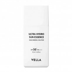 Увлажняющая солнцезащитная эссенция VELLA Ultra Hydro Sun Essence Aqua Mineral Solution SPF 50+PA+++