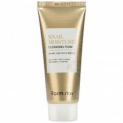 Увлажняющая очищающая пенка с муцином улитки FarmStay Snail Moisture Cleansing Foam 100 мл