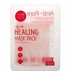  Маска для лица поросуживающая, питание, увлажнение  no:hj Healing Mask Anti-Pore-