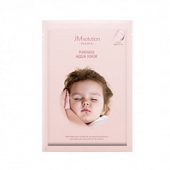 Гипоаллергенная тканевая маска для увлажнения кожи JMsolution Mama Pureness Aqua Mask 30 мл