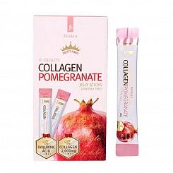 Коллагеновое желе в стиках Jinskin K-Beauty Collagen Pomegranate Jelly Sticks 10шт
