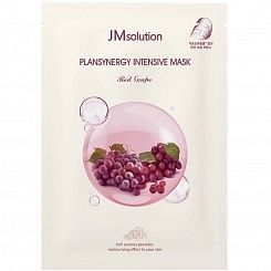 Укрепляющая тканевая маска с красным виноградом JMSolution Plansynergy Intensive Mask Red Grape