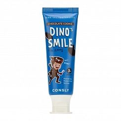 Гелевая зубная паста c ксилитом и вкусом шоколадного печенья Consly Dino\'s Smile Kids Gel Toothpaste