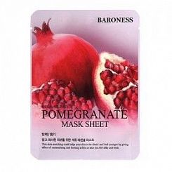 Восстанавливающая тканевая маска с экстрактом граната Baroness Pomegranate Mask Sheet 21 гр