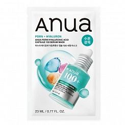 Тканевая маска с ПДРН и гиалуроновой кислотой Anua PDRN Hyaluronic Acid Capsule 100 Serum Mask
