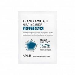 Тканевая маска с транексамовой кислотой и ниацинамидом APLB Tranexamic Acid Niacinamide Sheet Mask