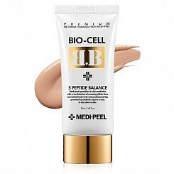 Антивозрастной BB крем для лица с комплексом пептидов Medi-Peel Bio-Cell BB Cream, 50 мл