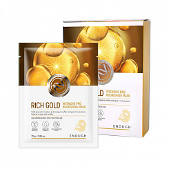 Антивозрастная маска для лица с золотом Enough Rich Gold Intensive Pro Nourishing Mask Pack, 25мл