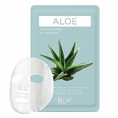 Тканевая маска для лица с экстрактом алое YU.R Me  Aloe Sheet Mask