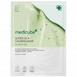 Успокаивающая тканевая маска для реактивной кожи и снятия раздражений Medicube Super Cica Calming