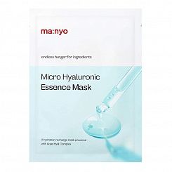 Гидрирующая тканевая маска с гиалуроновой эссенцией Manyo Micro Hyaluronic Essence Mask