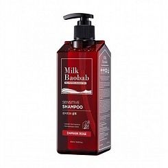 Бессульфатный шампунь с ароматом дамасской розы MILK BAOBAB Sensitive Shampoo Damask Rose 500 мл
