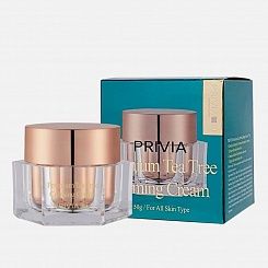 Успокаивающий крем с экстрактом чайного дерева PRIVIA Premium Tea Tree Calming Cream, 50 мл.