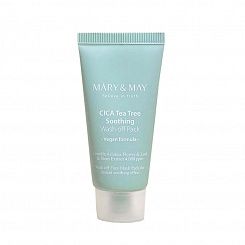 Глиняная маска для чувствительной кожи  Mary&May CICA TeaTree Soothing Wash Off Pack 30 мл