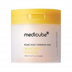 Пэды-тонер для лица отшелушивающие с койевой кислотой Kojic Acid Turmeric Pad 70 шт, 160 мл