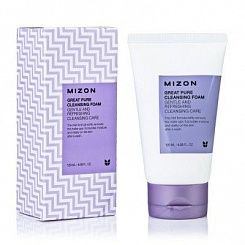 Скрабирующая пенка для очищения кожи лица MIZON  Great Pure Cleansing Foam 120 мл
