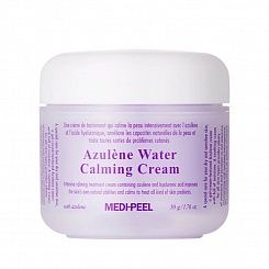 Легкий успокаивающий гель-крем с азуленом Medi-Peel Azulene Water Calming Cream 50 мл