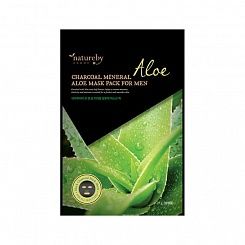 Тканевая маска для мужчин очищающая с Алоэ Natureby Homme Mask Pack For Men 25 г