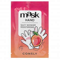 Парафин-маска для рук с экстрактом персика Consly Peach & Paraffin Silky Wonder Moisturizing Hand Ma